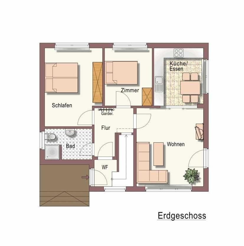 Ferienwohnung Rudis Obstgarten Jork Bagian luar foto