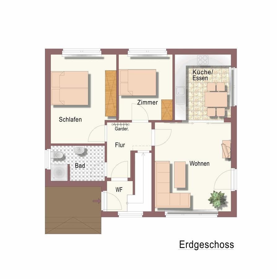 Ferienwohnung Rudis Obstgarten Jork Bagian luar foto